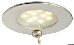 Atria LED spotlight satin färdig w / switch